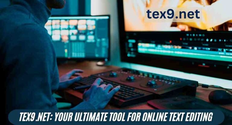 tex9.net: Your Ultimate Tool for Online Text Editing